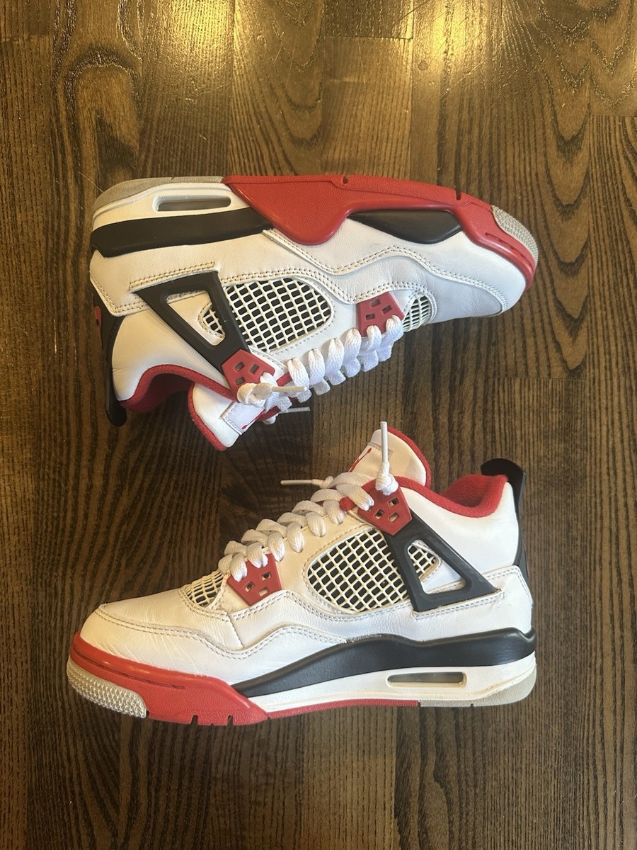 2020 Nike Air Jordan 4 Retro GS Fire Red AJ4 Size 4Y Youth Boys