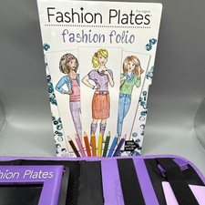 Fashion Plates - Folio Deluxe - Design Kit - Kahootz - Used -incomplete
