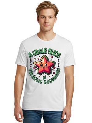 Little-Slice-Of-Goodness Mens Graphic Tee,100% Cotton,Casual Summer Wear