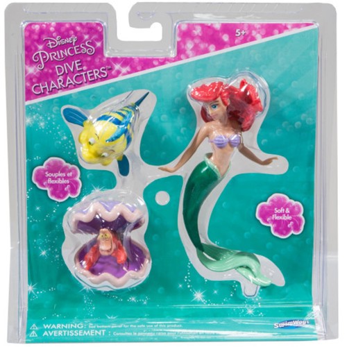 Little Mermaid Disney Dive Characters Pool Toy- Princess Ariel, Flounder, and... - 第 5/5 張圖片