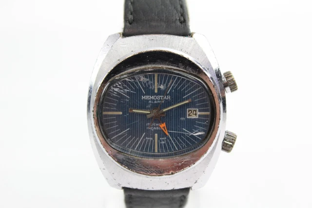 16 Memostar Alarm Watch Hand-Wind Working