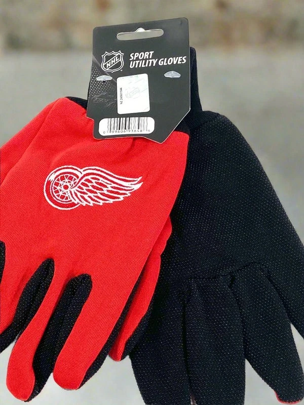 Guantes de trabajo utilitarios deportivos Detriot Red Wings NHL Foto 2 de 4
