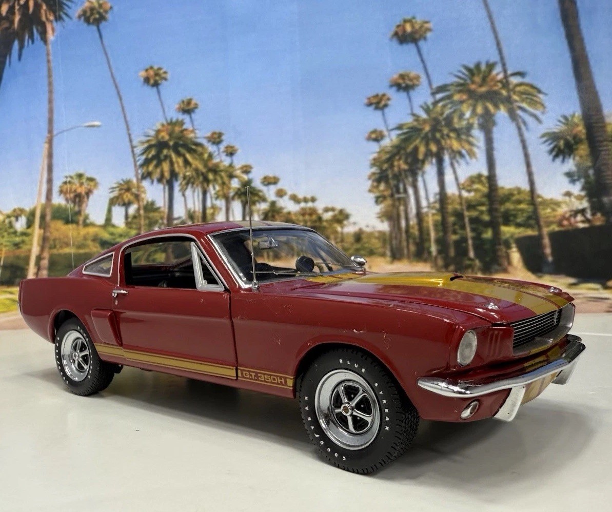 Franklin Mint 1966 Shelby Mustang GT350H Red Gold RARE LE 1:24