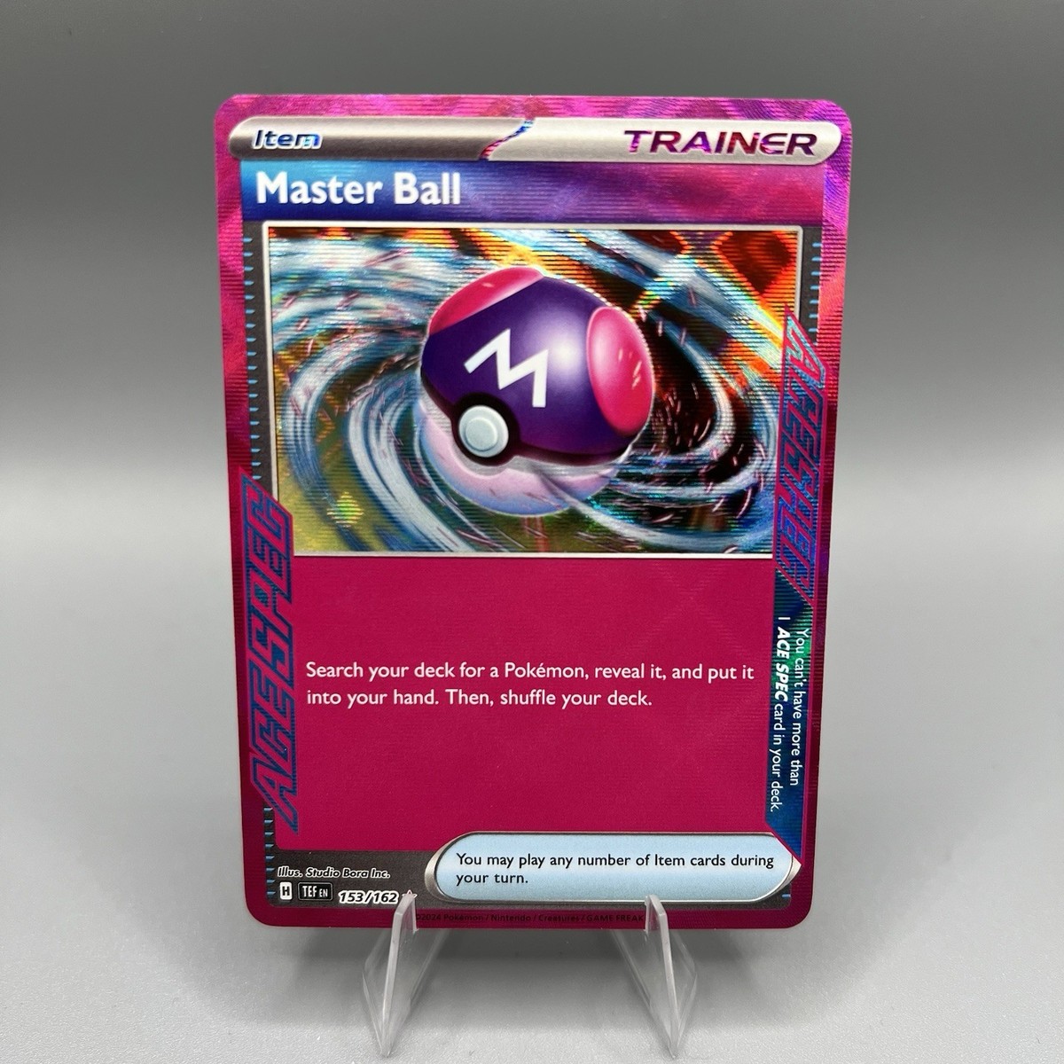 Master Ball 153/162 - Pokemon TCG SV05: Temporal Forces - Ace Rare Holo NM Master Ball 153/162 - Pokemon TCG SV05: Temporal Forces - Ace Rare Holo NM