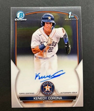2023 Bowman Chrome 1st - Kenedy Corona #CPA-KC Houston Astros - AUTO