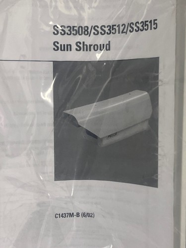 Pelco SS3512 Sun Shroud for EH3512 and EH312L; Enclosure Accessory - Picture 1 of 4