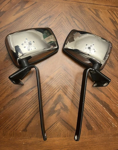 84-89 TOYOTA 4RUNNER | Left & Right Door Rear View, Side Mirror Swing Away | OEM