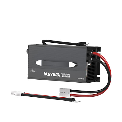 LiTime 12V (14.6V) 60A LiFePO4 Charger Mountable For 300Ah 320Ah Lithium Battery