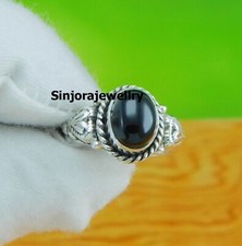 Black Onyx Gemstone 925 sterling silver handmade Gift Ring US size 5 to 10