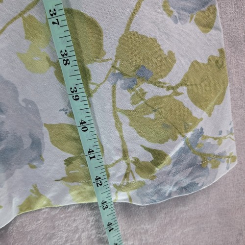 Vintage Norton Studio Dress Xtra Large Linen Blend Blue Floral Shift Cottagecore - Picture 16 of 18