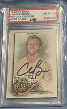 CHARLIE BERENS Signed 2022 Topps Allen & Ginter CARD GRADED PSA 10