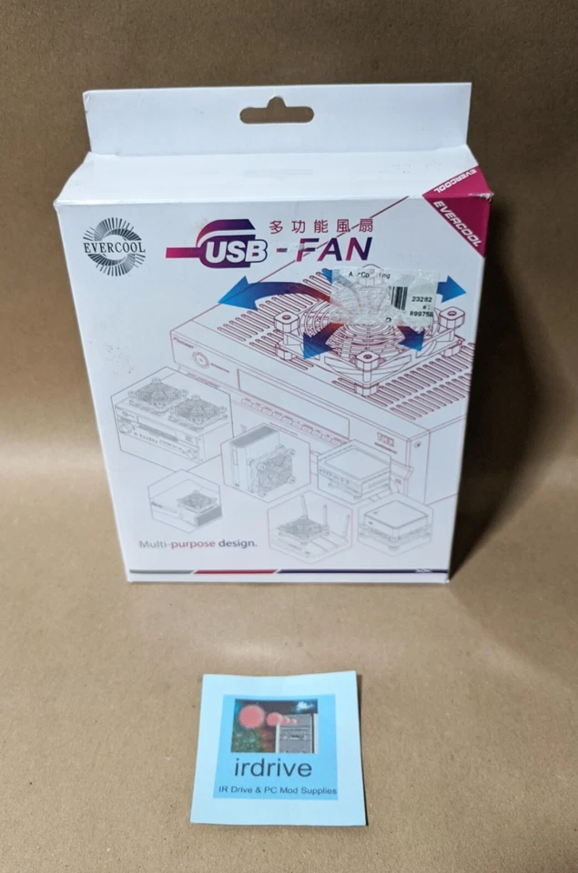 Evercool 140mm USB Powered NUC, Router, Amplifier, Console 2-Speed Cooling Fan - Image 2 of 4