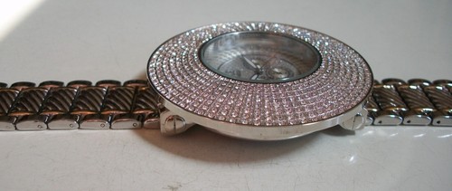 Men's Stones Silver & Gold Finish Fashion Dressy ICE NATION Watch - Picture 5 of 9