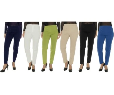 Chino-Twill Stoffhose Lang Chino Hose Damenhose Elegant Style Casual Basic 1548 - Bild 1 von 4