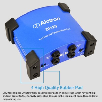 Alctron DI120 Dual Channel Passive DI Box Stereo Direct Box for