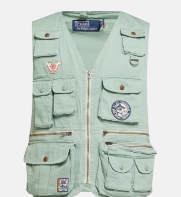 Polo Ralph Lauren Chino Utility Vest Gilet Fisherman Sportsman