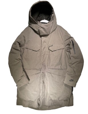 Nike Sportswear Tech Pack Down Fill Jacket Parka Green Mens Small S