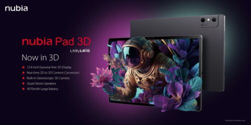 ZTE Nubia PAD 3D Tablet 12.4" WIFI 12/256 3D Lightfield Display 9070mAh CN Ship - Picture 4 of 5
