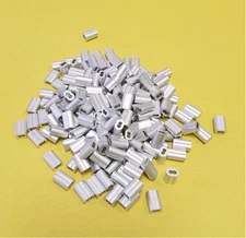 1/16 ALUMINUM CABLE DOUBLE FERRULES snare Trapping sleeves Best Quality 100