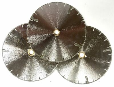 8'' Marble Diamond Blade 7/8''-5/8'' Arbor Electroplated for ceramics, granite 3pk