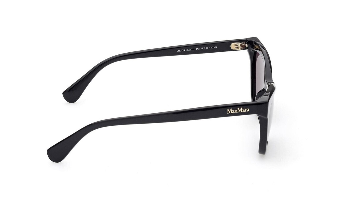 MAX MARA MM0011 01A Black Cat Eye Plastic Sunglasses Frame  display picture 2
