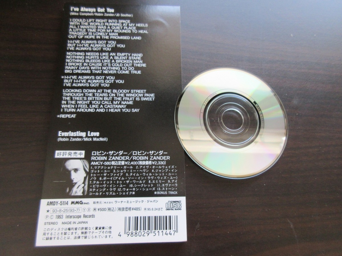 Robin Zander I've Always Got You Japan 3 inch CD Single in 1993