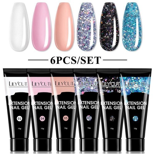 Set Gel Unghie 6W Lampada LED Set Completo Manicure Vernis Semi Permanente Prolunga Rapida - Foto 87 di 95