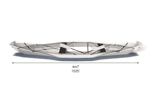 ONAK: the origami foldable canoe, 2 paddles, with optional trolley & 20L drybag - Picture 7 of 7