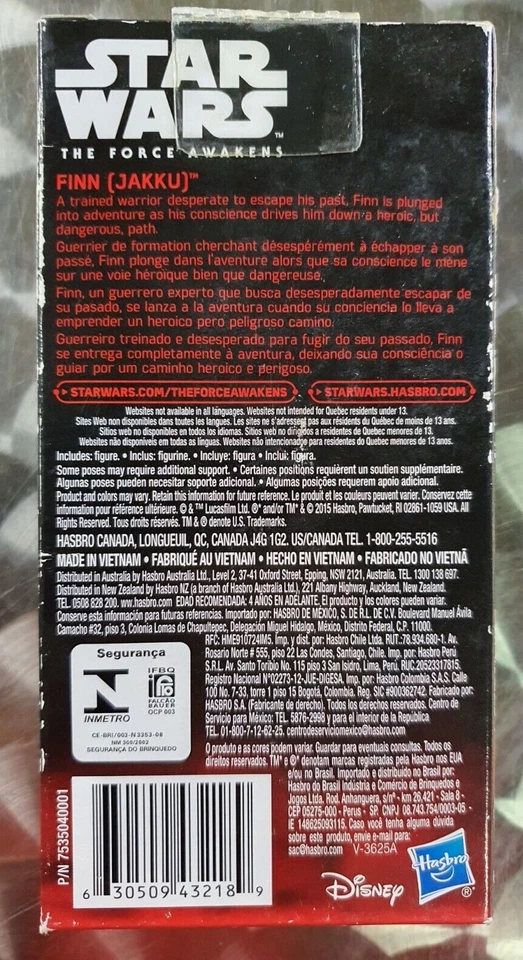 Star Wars The Force Awakens Finn Jakku 6-Inch Action Figure - Hasbro 2015 Foto 3 de 4