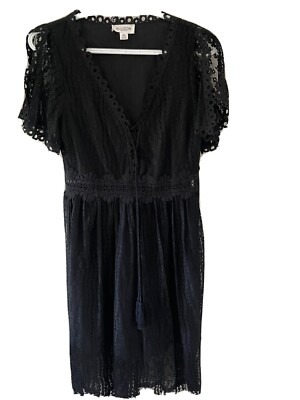 Allison new york Black Lace Dress | eBay UK
