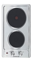 Cookology Solid Plate Hob 30cm Electric Built-In Domino Stainless Steel SEP300SS