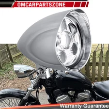 5.75" LED Bullet Headlight Lamp For Harley Sportster XL Softail Chopper Bobber