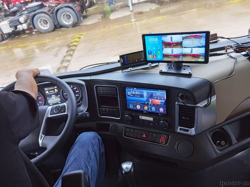 4K RV Truck Backup Camera System 10.36" Quad Split Touchscreen Monitor 1080P DVR - Picture 6 of 24