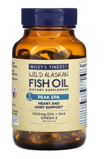 Wiley's Finest Wild Alaskan Peak EPA 30 Fish Capsules