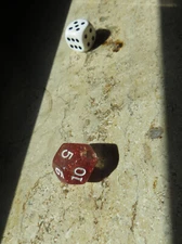 Koplow - d12 - glitter red - collectible RPG dice