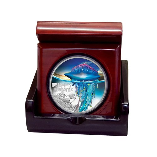 Tuvalu 2024 Deadly & Dangerous Australia Mosca Azul 29.6ml Moneda de Plata - Zdjęcie 4 z 6