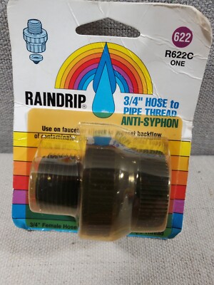 Raindrip R620C 3/4-Inch Hose Thread Anti-Syphon, 3/4'' Female to 3/4'' Male