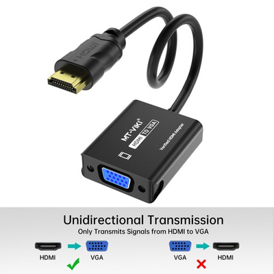 #ad MT VIKI HDMI to VGA Adapter Converter HDMI Cable Converter Male to VGA Female $7.19