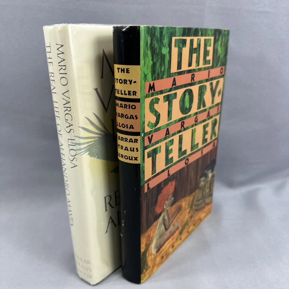 2 Mario Vargas Llosa HC/DJ Books,The Story-Teller & Real Life Of Alejandro Mayta Foto 2 de 4