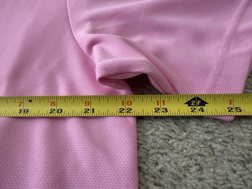 PGA Tour schönes babyrosa Polo Golf Shirt Large (L) Kurzarm - Bild 5 von 15