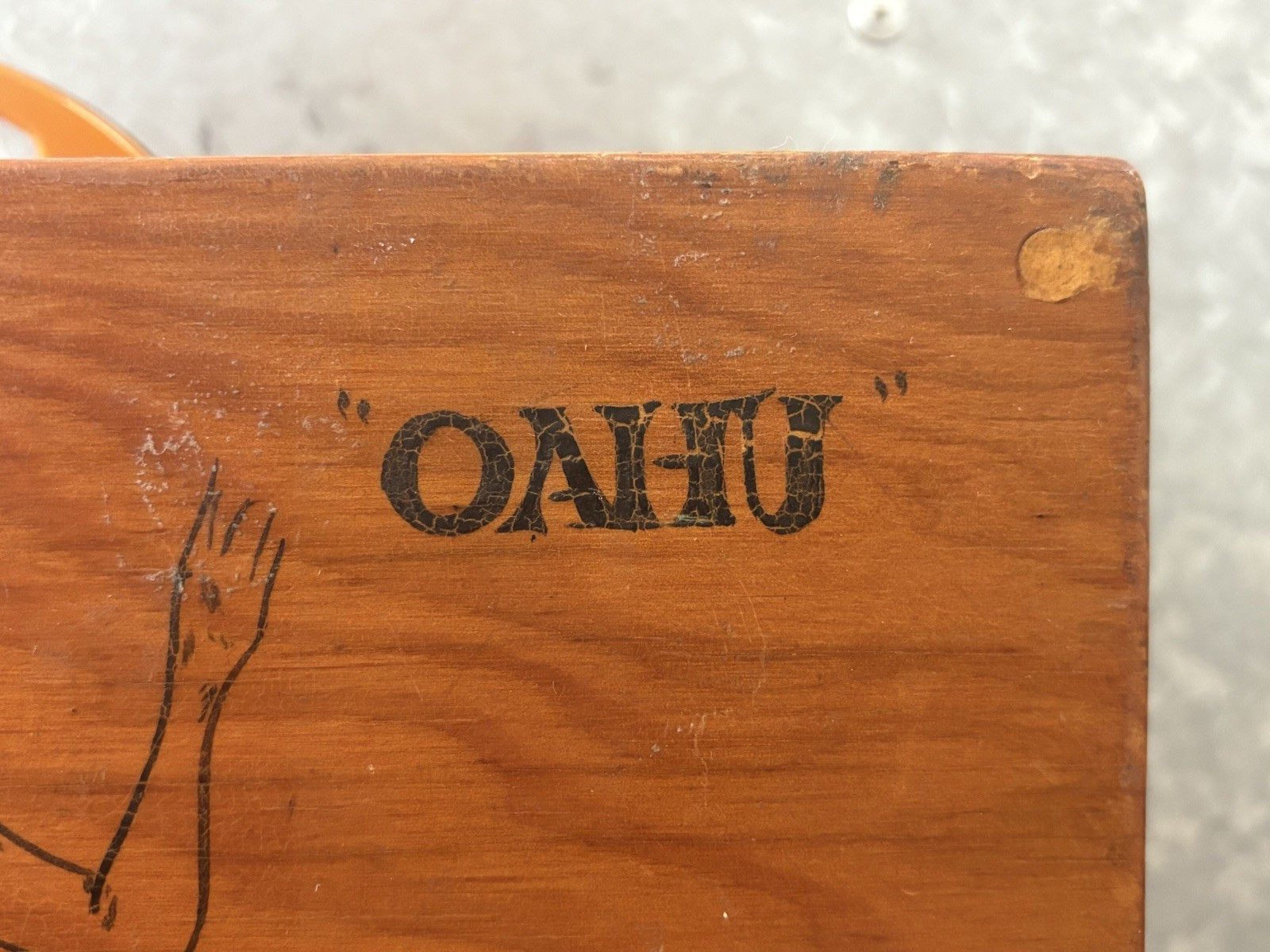 🔥 Vintage 1940 WWII Hawaiian TATTOO Tiki HAWAII Folk Art ROLLER DERBY Skate Box