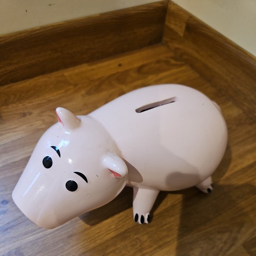 DISNEY PIXAR PALADONE HAMM TOY STORY PIG CERAMIC MONEY BANK PIGGY - Picture 2 of 6