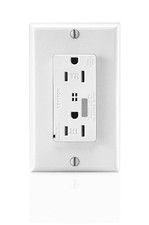 15-Amp, 125-Volt, Tamper-Resistant, Decora Plus Duplex Receptacle, Straight Blad