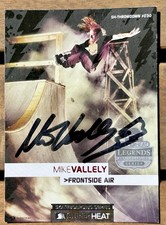 MIKE VALLELY SIGNED CARD X-GAMES SKATEBOARD LEGEND SUPERHEAT LEGENDS SERIES B