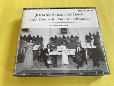 Bach: Eight Sonatas for Diverse Instruments / The Aulos Ensemble (2CD's, 1988)