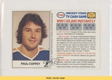 1983-84 ESSO Hockey Stars TV Cash Game Paul Coffey HOF READ 3v8