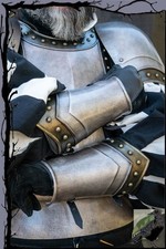 Medieval Larp Plastic Bracers - Knight Epic Armoury