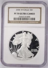 2006 W American Silver Eagle $1 Proof ~ NGC PF 70 Ultra Cameo
