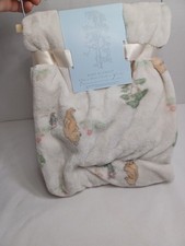 Disney Baby Blanket Winnie The Pooh Bear Collection Piglet, Cream NWT 30x40