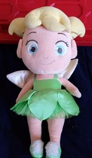 Disney Store Tinkerbell Fairy Plush Doll Stuffed Toy 14" Peter Pan